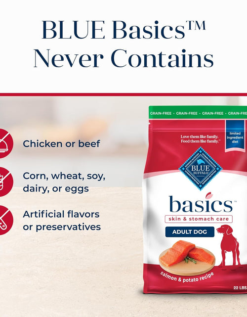 Load image into Gallery viewer, Basics Grain-Free Dry Dog Food for Adult Dogs, Limited Ingredient Diet, Salmon Recipe, 22-Lb. Bag
