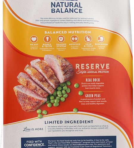 Limited Ingredient Diet | Adult Grain-Free Dry Cat Food | Protein Options Include Duck, Chicken, Salmon or Venison
