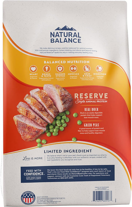 Limited Ingredient Diet | Adult Grain-Free Dry Cat Food | Protein Options Include Duck, Chicken, Salmon or Venison