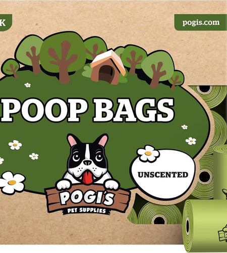 Pogi’S Poop Bags - 30 Unscented Rolls (450 Dog Poop Bags) - Leak-Proof, Earth-Friendly Poop Bags for Dogs