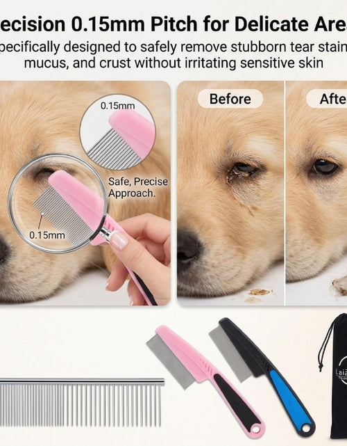 Load image into Gallery viewer, Cat Comb,Pet Comb  Professional Grooming Comb for Dog/Cat/Small Pets(3 Packs)
